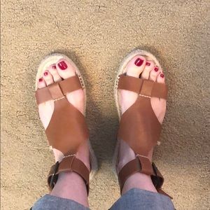 Barely worn Soludos flatform espadrilles